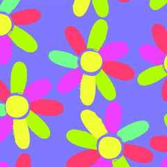 Floral seamless pattern. Hand drawn. For textile, wallpapers, print, wrapping paper. Vector stock illustration.