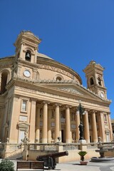 Fototapeta na wymiar Rotunda of Mosta in Mosta on the island of Malta