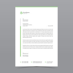 A4 Letterhead Template Vector Design