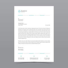 A4 Letterhead Template Vector Design