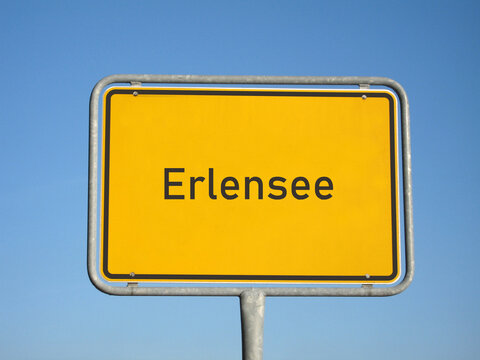 Ortsschild Erlensee