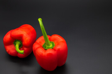 colorful bio fresh peppers small and large