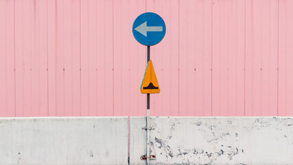 minimal photography with road signs © konrad hryciuk