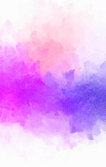 Watercolor painted background. Abstract Illustration wallpaper. Brush stroked painting. 2D Illustration.