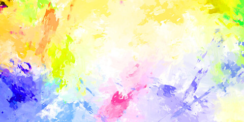 Brushed Painted Abstract Background. Brush stroked painting. Artistic vibrant and colorful wallpaper..