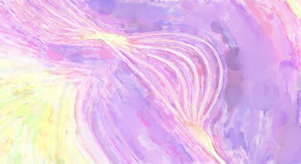 Watercolor abstract painting with pastel colors for poster, wall art, banner, card, book cover or packaging. Modern painting of soothing brush strokes resembling alcohol inks.