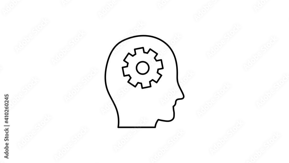 Poster idea flat animated icon. 4k animated icon to improve your project and explainer video