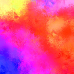 Creative abstract painting. Background with artistic brush strokes. Colorful and vibrant illustration. Painted art.