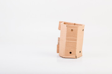 Cardboard box isolated on white background