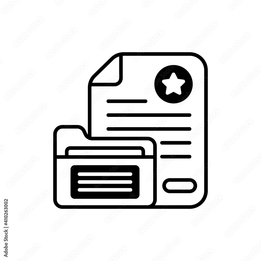 Poster document vector icon style illustration. eps 10 file