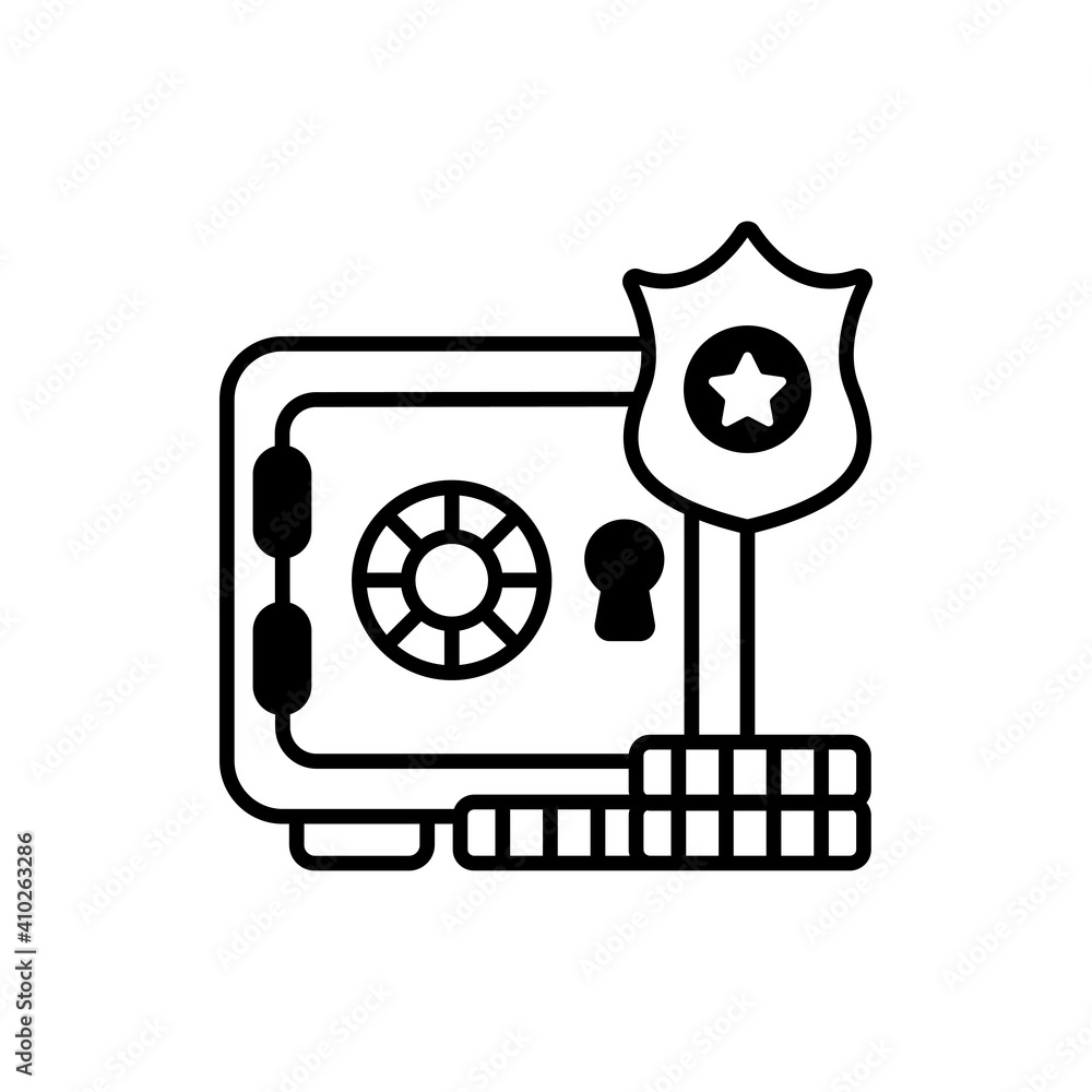 Poster encryption vector icon style illustration. eps 10 file