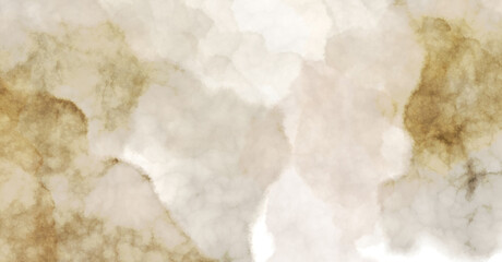 Watercolor painted background with blots and splatters. Brush stroked painting. 2D Illustration.