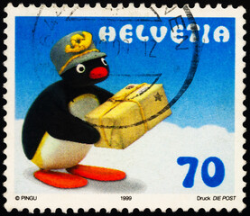 Pingu as postman
