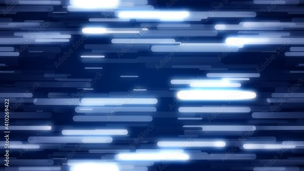 Poster abstract business dark blue background with slowly motion of glowing lines. seamless loop animation.