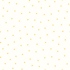 Seamless pattern with yellow dots on a light background.