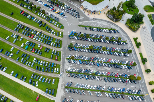 Parking space in Sch√∂nau by K√∂nigsee,Bavaria, Germany
