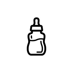 baby milk bottle icon vector design trendy