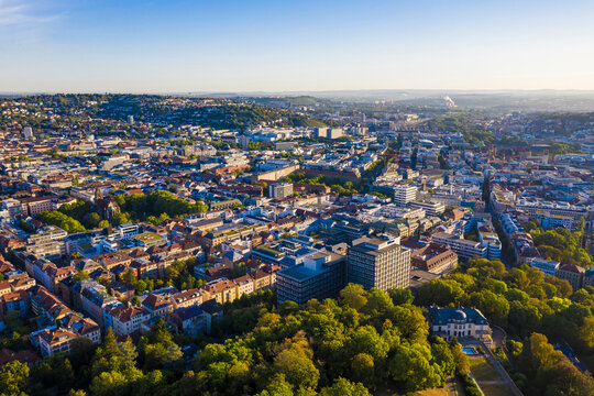Stuttgart-Mitte, Stadtansicht, Luftbildaufnahme, Stuttgart