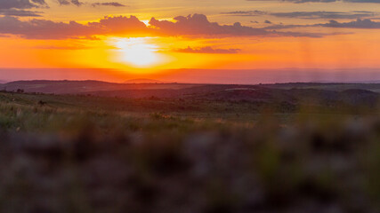 Sunset. Brazilian Southeastern Highlands.