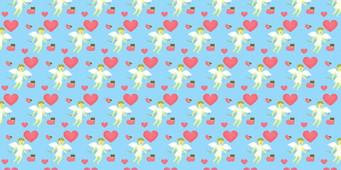 valentine cupid pattern