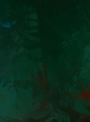 2D illustration of colorful brush strokes. Decorative texture painting. Vibrant paint pattern backdrop.