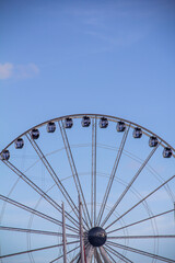 Large Ferris Wheel in Blue Sky