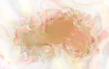 2d illustration. Artistic background image. Abstract painting on canvas. Contemporary art. Hand made painting. Colorful texture. Modern artwork. Painting with brushstrokes of watercolor on surface.