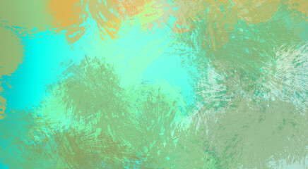 Brushed Painted Abstract Background. Brush stroked painting. Artistic vibrant and colorful wallpaper.
