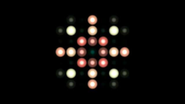 led light display with kaleidoscpe mandal bold premium
