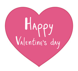 Happy valentines day. Greeting card