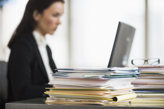 Businesswoman working in office