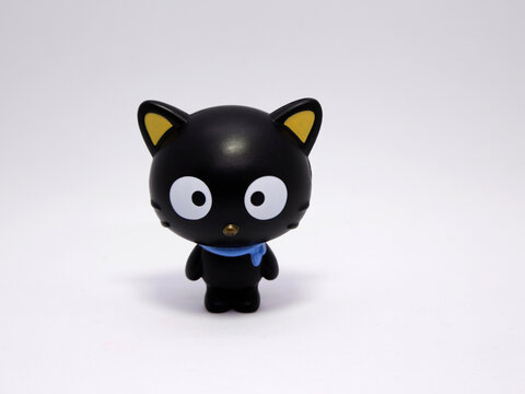  Toy of  Chococat. Hello Kitty and her friends. Black cat. Famous characters. Adorable kitten. Character from Japan.