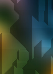 Polygonal background. Colorful wallpaper with geometric design. Digital 3d illustration.