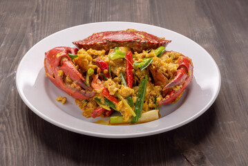 Stir Fried Crab with Curry Powder