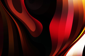 Fluid abstract background with colorful gradient. 2D illustration of modern movement.