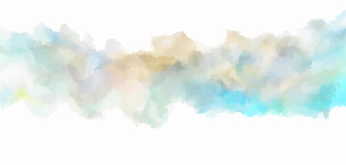 Watercolor painted background. Abstract Illustration wallpaper. Brush stroked painting. 2D Illustration.
