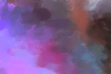 Contemporary art. Hand made painting. Modern artwork. Painting with brushstrokes of watercolor on surface. 2d illustration. Artistic background image. Abstract painting on canvas. Colorful texture.