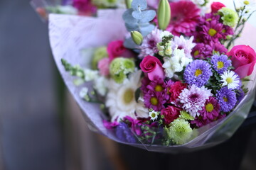 Surtido de Flores en mercado en mexico