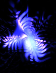 Light particle trails. Light explosion star with glowing particles and lines. Beautiful moving abstract rays background.