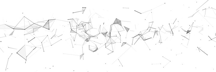 Network connection structure. Big data complex with compounds. Abstract white digital background. Science background. Vector illustration.