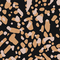 Abstract animal skin leopard seamless pattern design. Jaguar, leopard, cheetah, panther fur. Seamless camouflage background for fabric, textile, design, cover, wrapping.