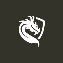 Illustration of Traditional chinese Dragon Chinese Logo, 
vector illustration
