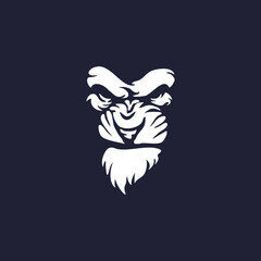 Wild Angry Lion Head Logo Vector Template Illustration Design Mascot Animal