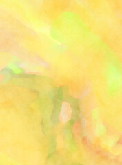 Watercolor abstract painting with pastel colors. Soft color painted illustration of calming composition for poster, wall art, banner, card, book cover or packaging. Modern brush strokes painting.