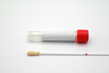 PCR test, isolated in white