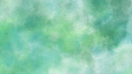 Green watercolor background for textures backgrounds and web banners design