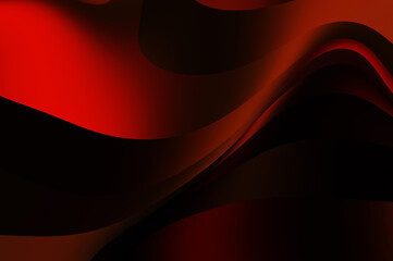 Fluid abstract background with colorful gradient. 2D illustration of modern movement.