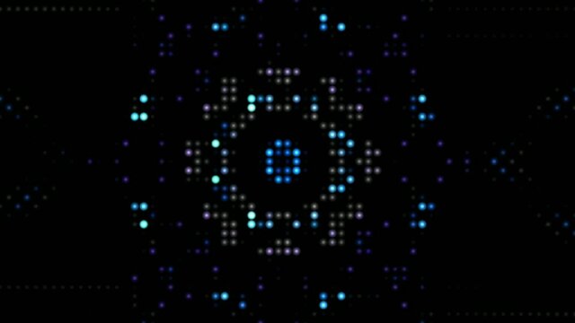 led light display with kaleidoscpe mandal bold premium