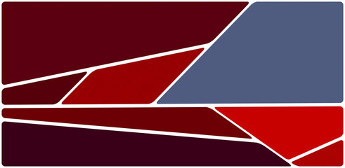 Colorful illustration with blank white space. Abstract geometric pattern. Mosaic background. Geometrical multicolored shapes.