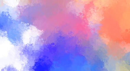 Brushed Painted Abstract Background. Brush stroked painting. Artistic vibrant and colorful wallpaper.